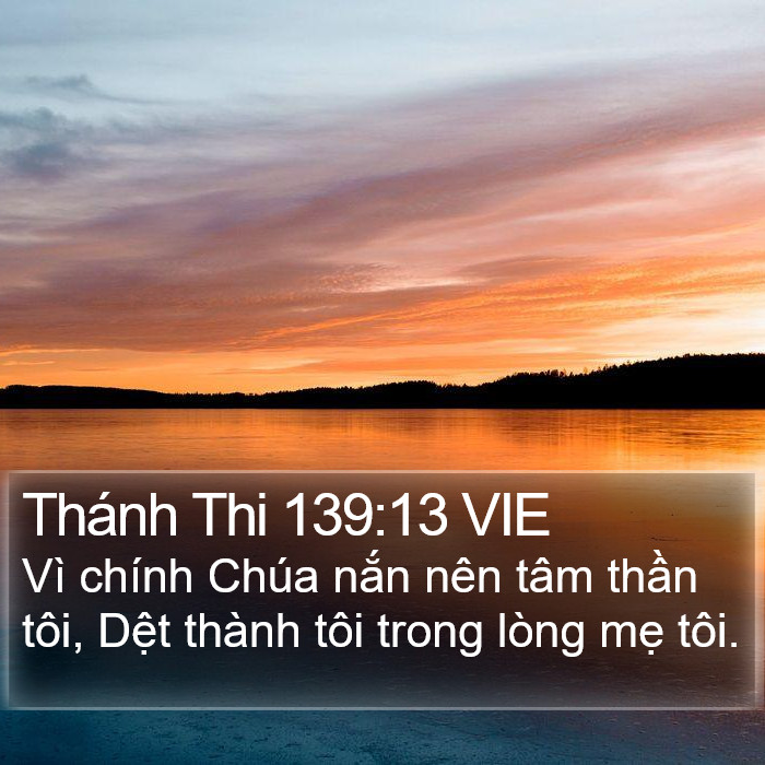 Thánh Thi 139:13 VIE Bible Study