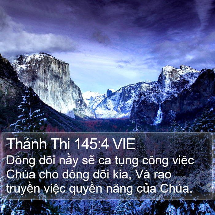 Thánh Thi 145:4 VIE Bible Study