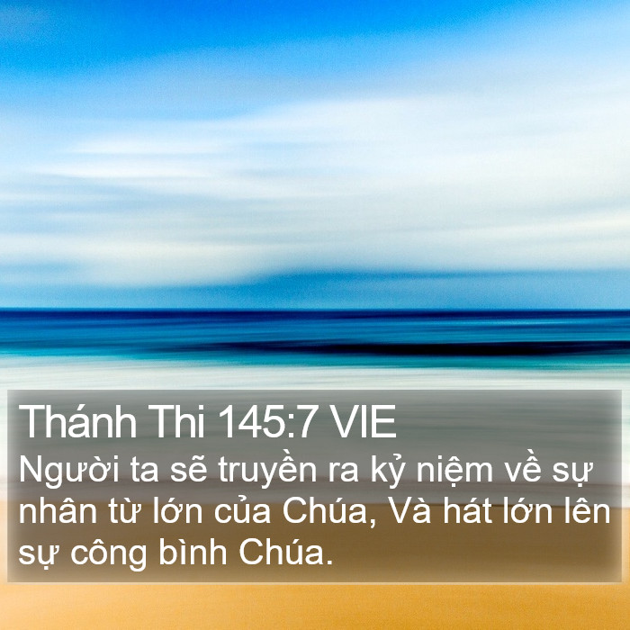 Thánh Thi 145:7 VIE Bible Study