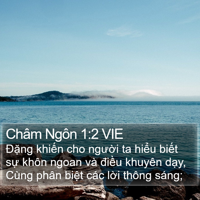 Châm Ngôn 1:2 VIE Bible Study