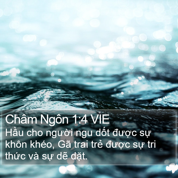 Châm Ngôn 1:4 VIE Bible Study