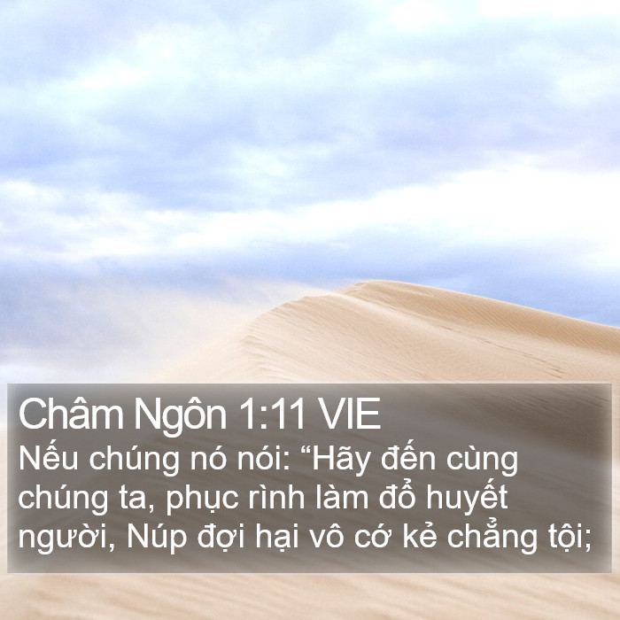 Châm Ngôn 1:11 VIE Bible Study