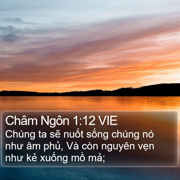 Châm Ngôn 1:12 VIE Bible Study