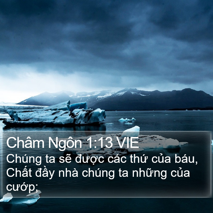 Châm Ngôn 1:13 VIE Bible Study