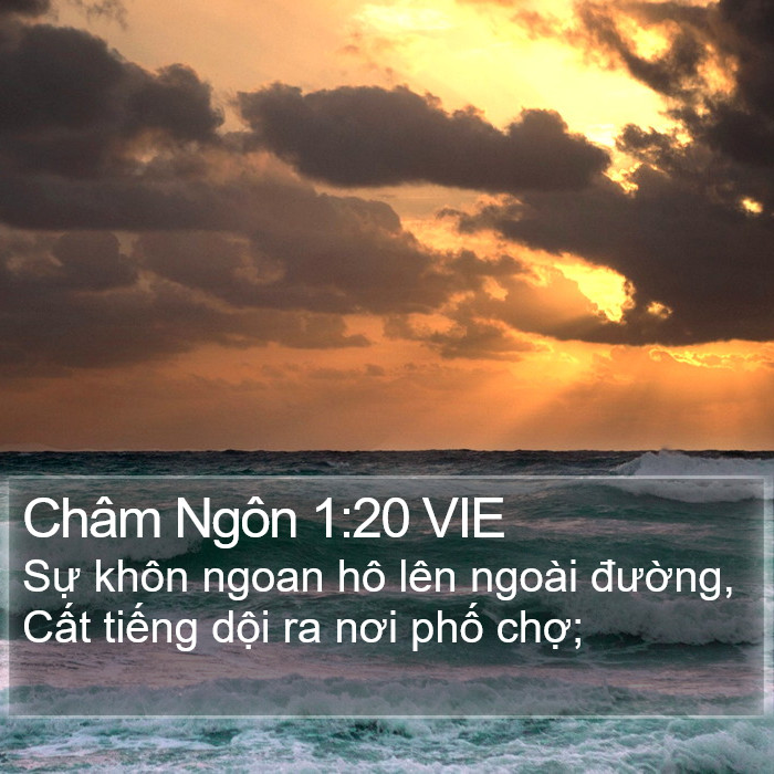 Châm Ngôn 1:20 VIE Bible Study