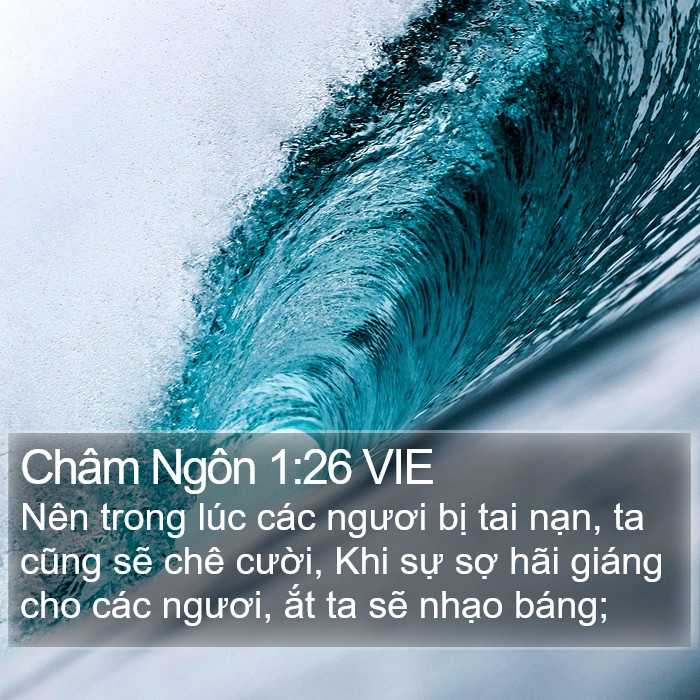 Châm Ngôn 1:26 VIE Bible Study