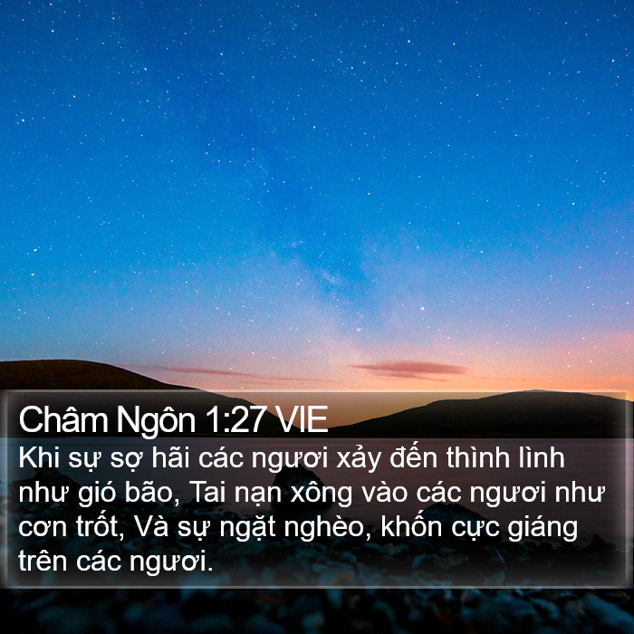 Châm Ngôn 1:27 VIE Bible Study