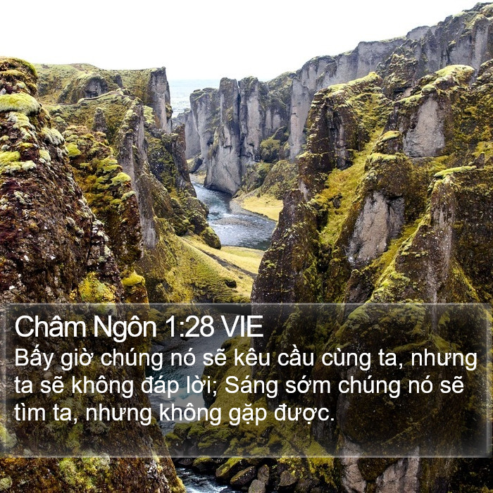 Châm Ngôn 1:28 VIE Bible Study