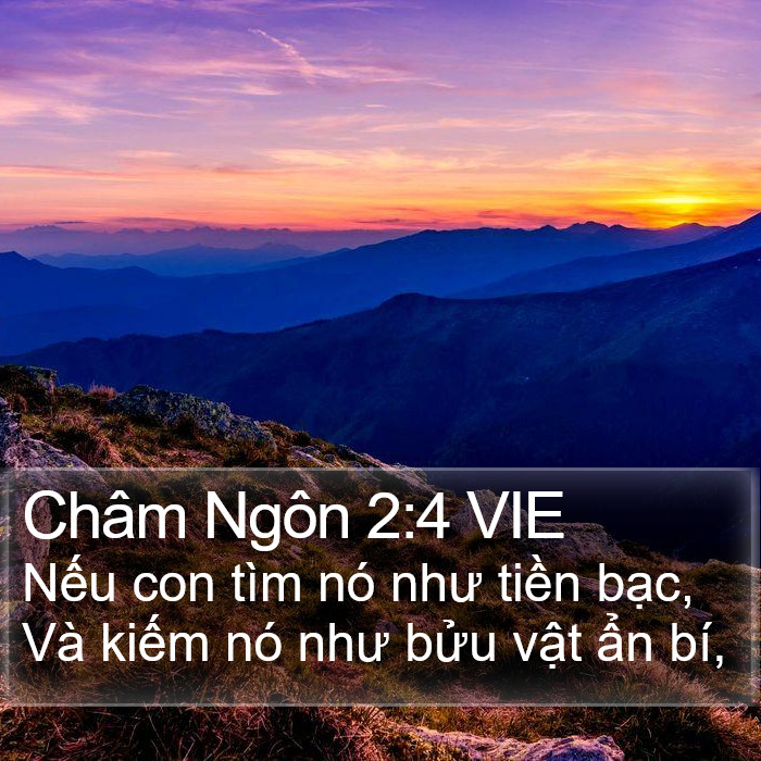 Châm Ngôn 2:4 VIE Bible Study