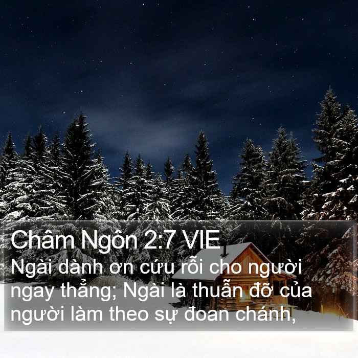 Châm Ngôn 2:7 VIE Bible Study