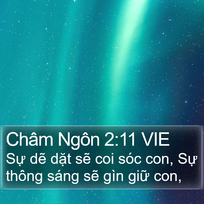 Châm Ngôn 2:11 VIE Bible Study