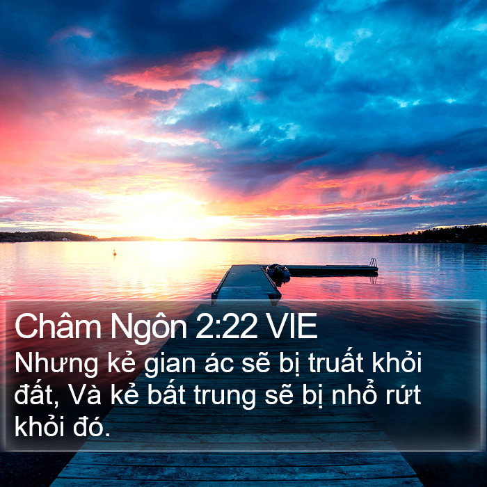 Châm Ngôn 2:22 VIE Bible Study