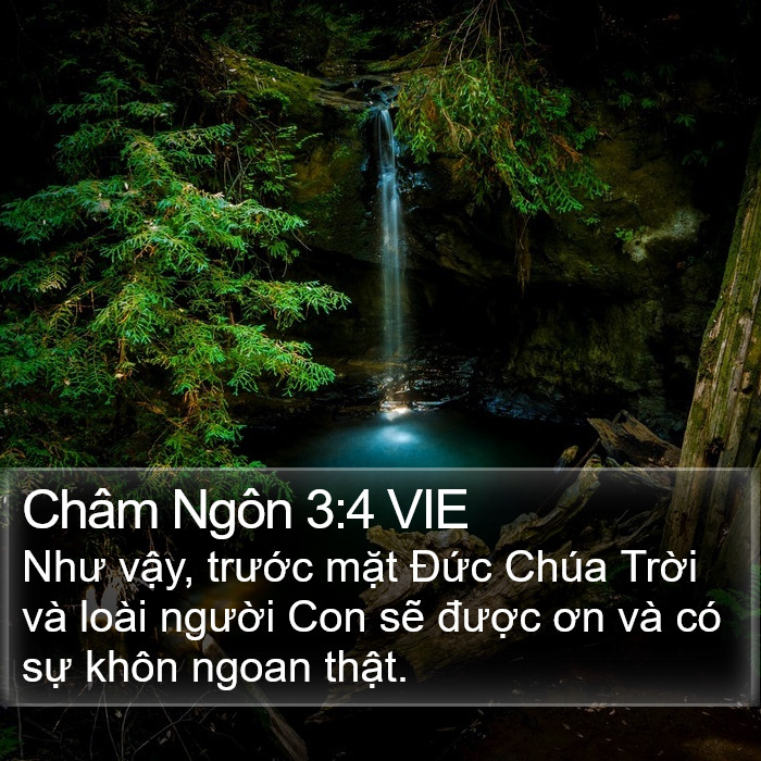 Châm Ngôn 3:4 VIE Bible Study