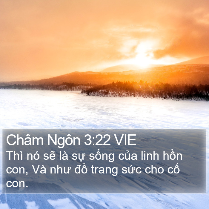 Châm Ngôn 3:22 VIE Bible Study