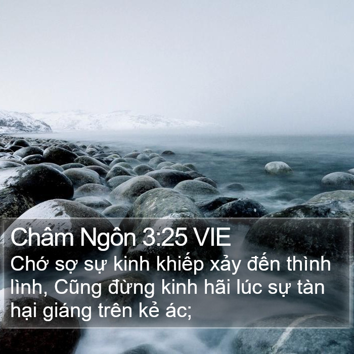 Châm Ngôn 3:25 VIE Bible Study