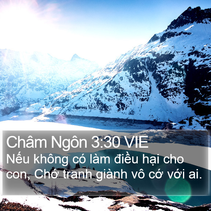 Châm Ngôn 3:30 VIE Bible Study