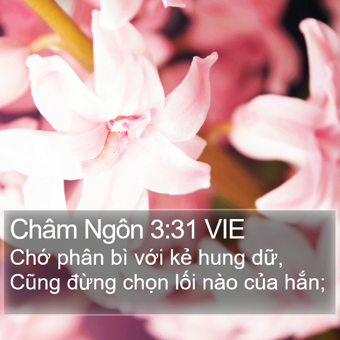 Châm Ngôn 3:31 VIE Bible Study