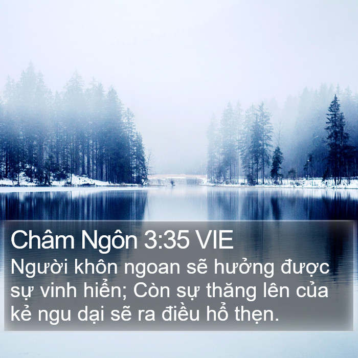 Châm Ngôn 3:35 VIE Bible Study