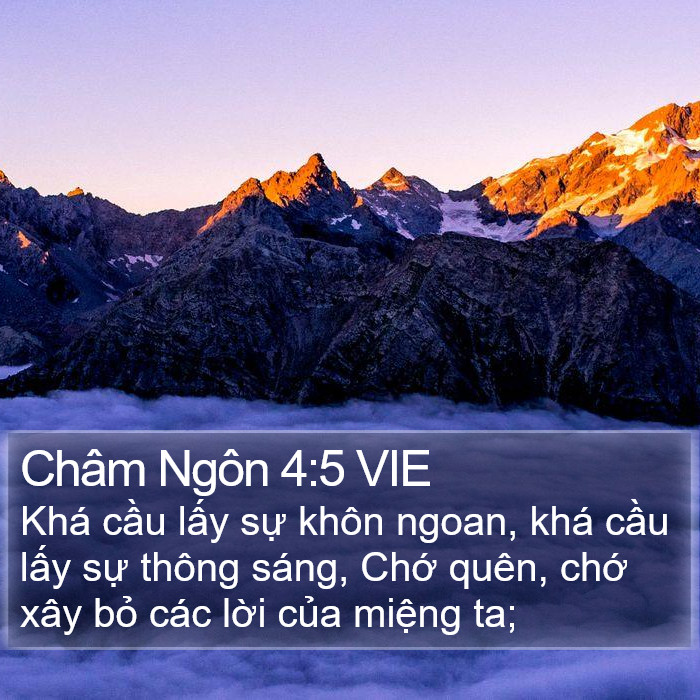 Châm Ngôn 4:5 VIE Bible Study