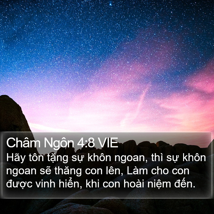 Châm Ngôn 4:8 VIE Bible Study