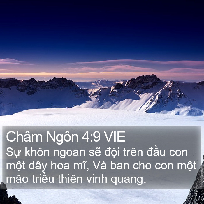 Châm Ngôn 4:9 VIE Bible Study