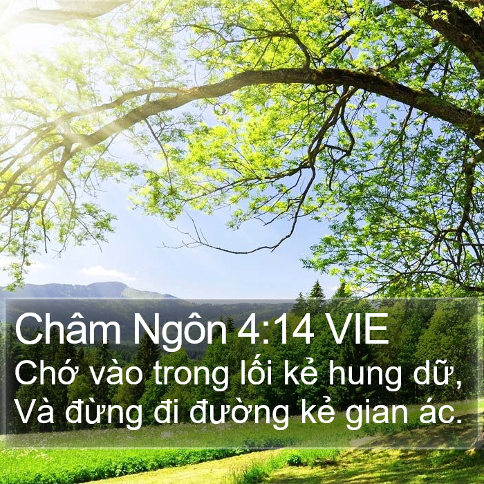 Châm Ngôn 4:14 VIE Bible Study