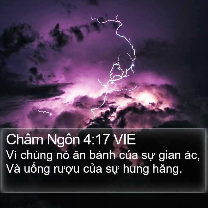 Châm Ngôn 4:17 VIE Bible Study