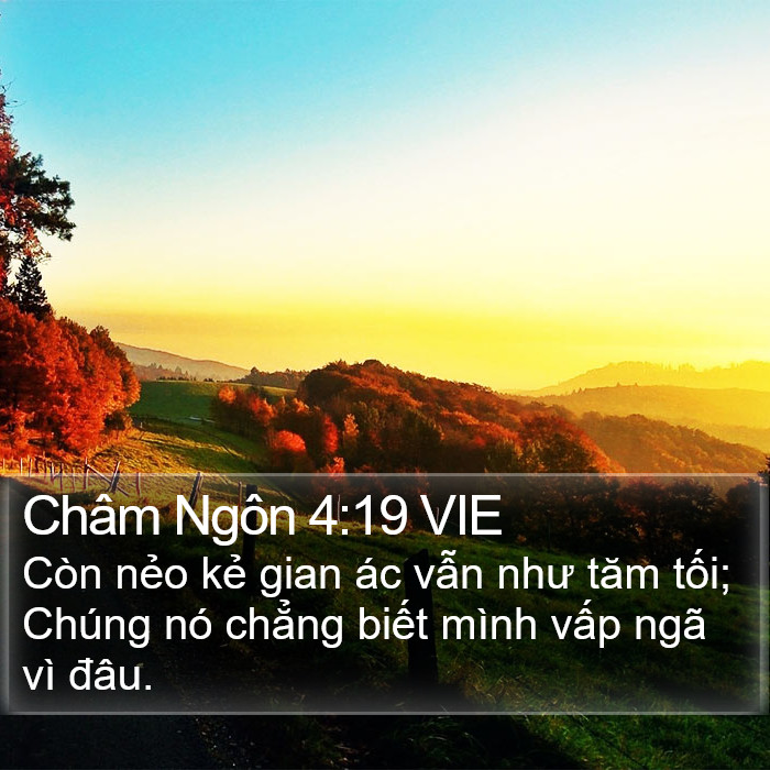 Châm Ngôn 4:19 VIE Bible Study