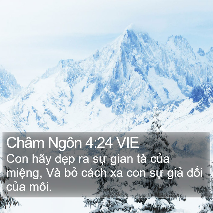 Châm Ngôn 4:24 VIE Bible Study