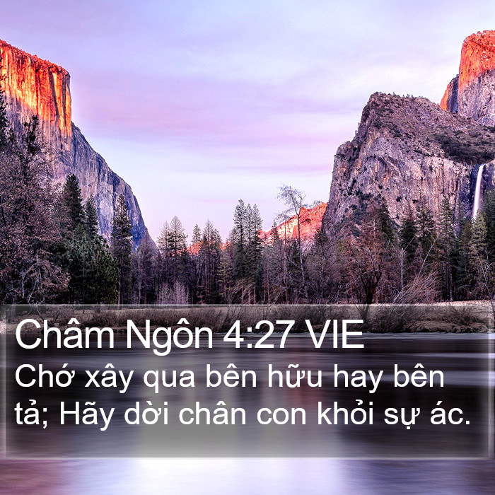 Châm Ngôn 4:27 VIE Bible Study