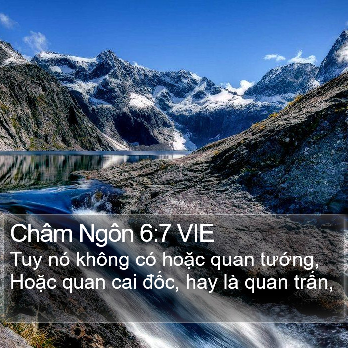 Châm Ngôn 6:7 VIE Bible Study