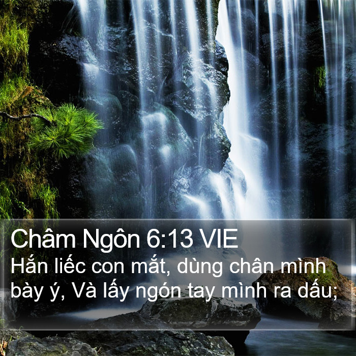 Châm Ngôn 6:13 VIE Bible Study