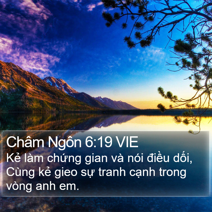 Châm Ngôn 6:19 VIE Bible Study