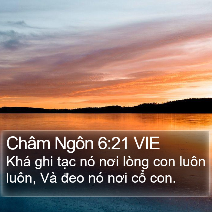 Châm Ngôn 6:21 VIE Bible Study