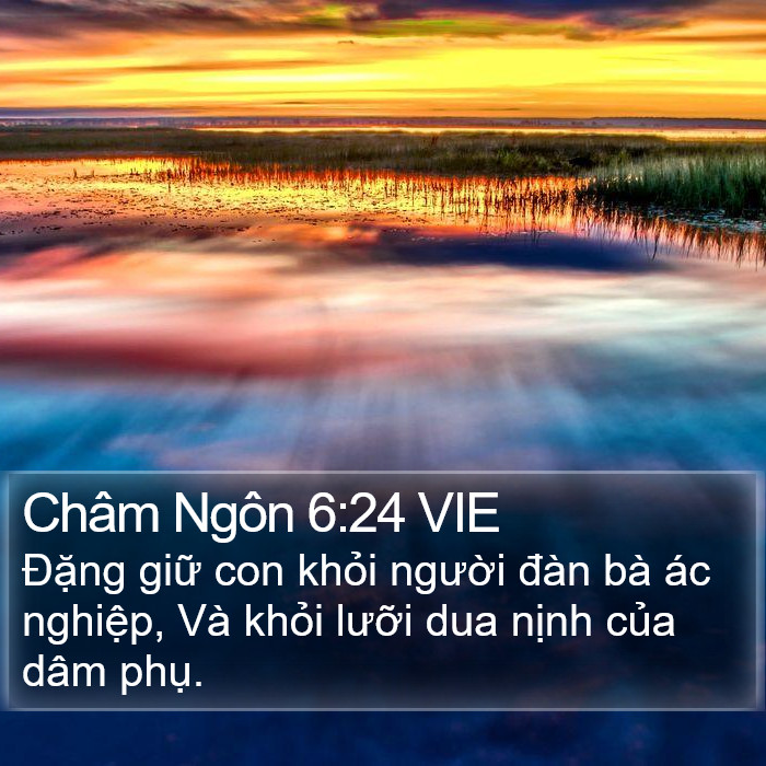 Châm Ngôn 6:24 VIE Bible Study