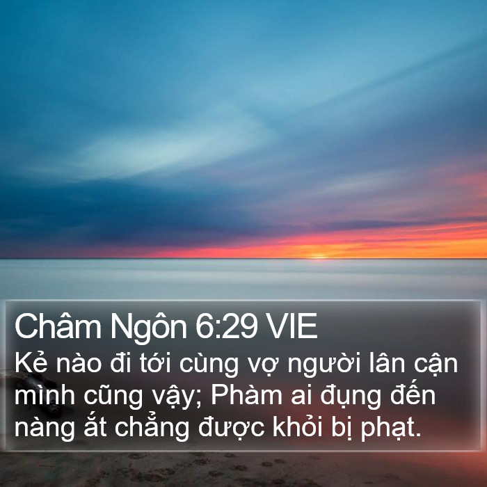 Châm Ngôn 6:29 VIE Bible Study