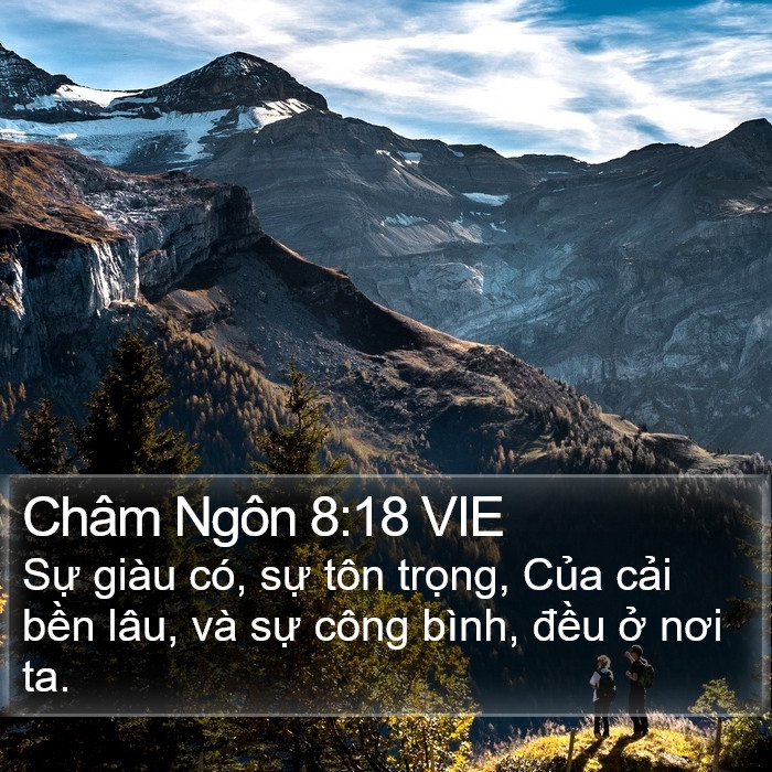 Châm Ngôn 8:18 VIE Bible Study