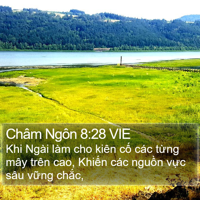 Châm Ngôn 8:28 VIE Bible Study