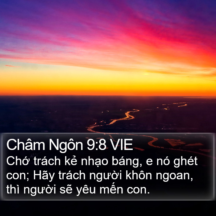 Châm Ngôn 9:8 VIE Bible Study