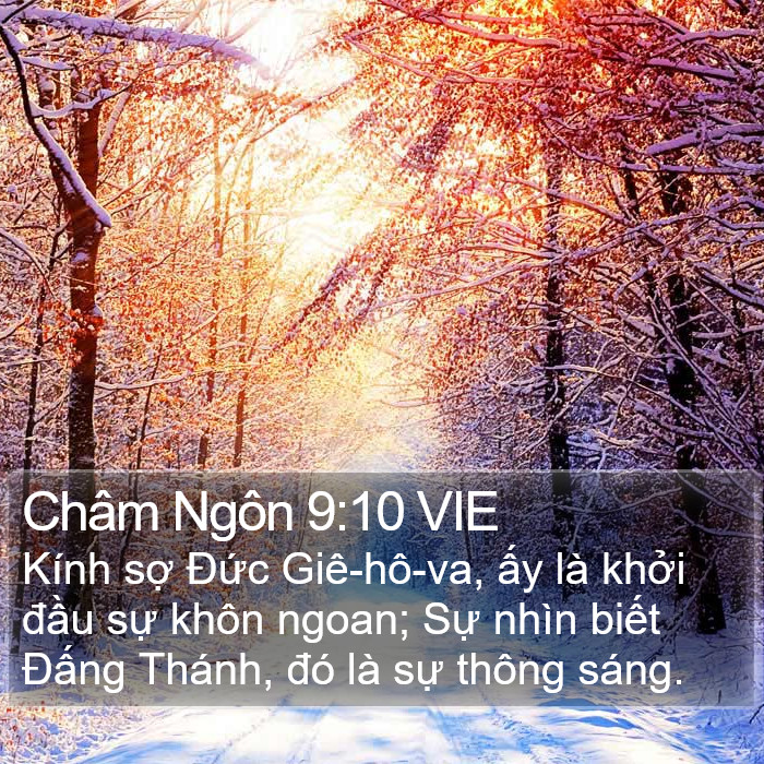 Châm Ngôn 9:10 VIE Bible Study