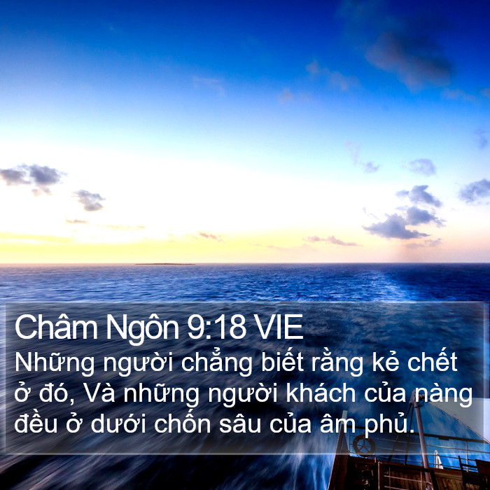 Châm Ngôn 9:18 VIE Bible Study