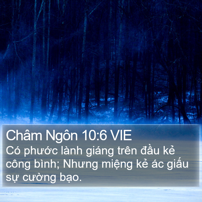 Châm Ngôn 10:6 VIE Bible Study