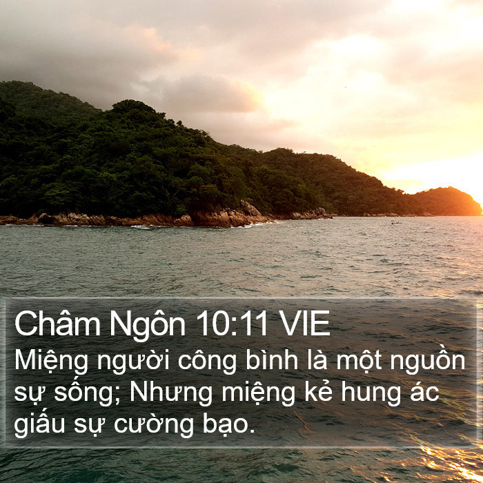 Châm Ngôn 10:11 VIE Bible Study
