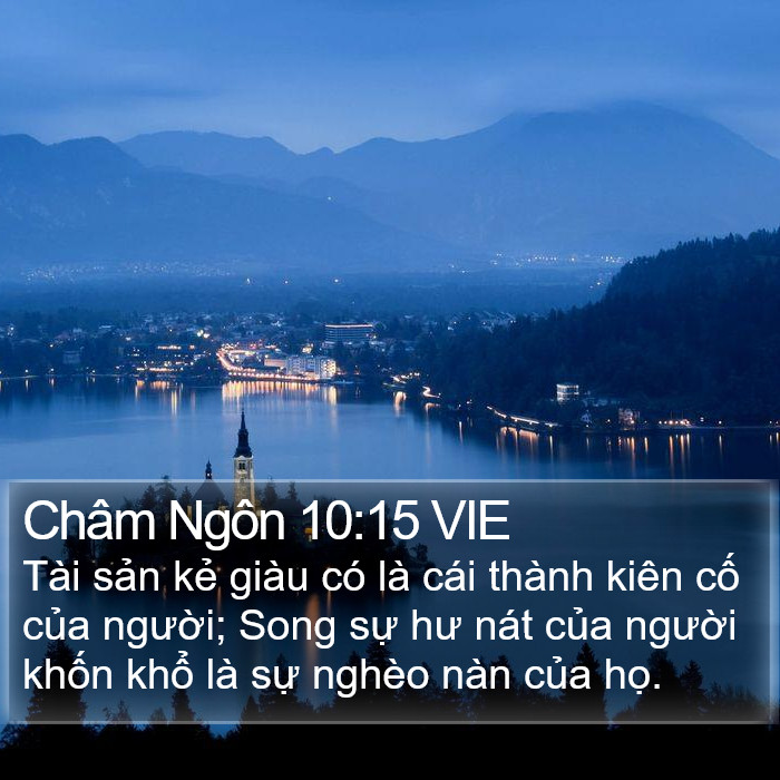 Châm Ngôn 10:15 VIE Bible Study