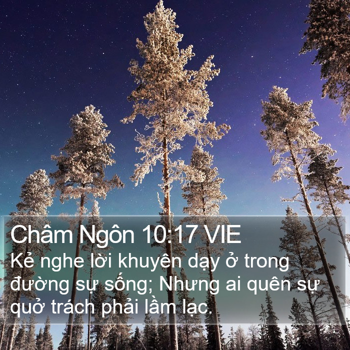 Châm Ngôn 10:17 VIE Bible Study