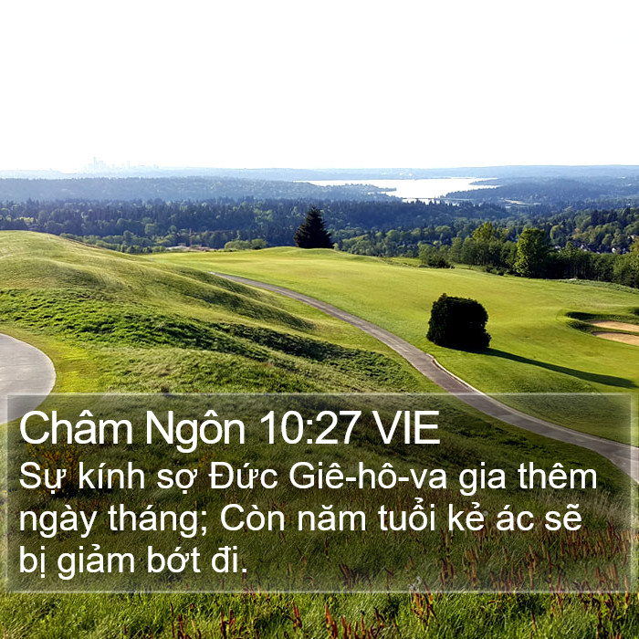 Châm Ngôn 10:27 VIE Bible Study