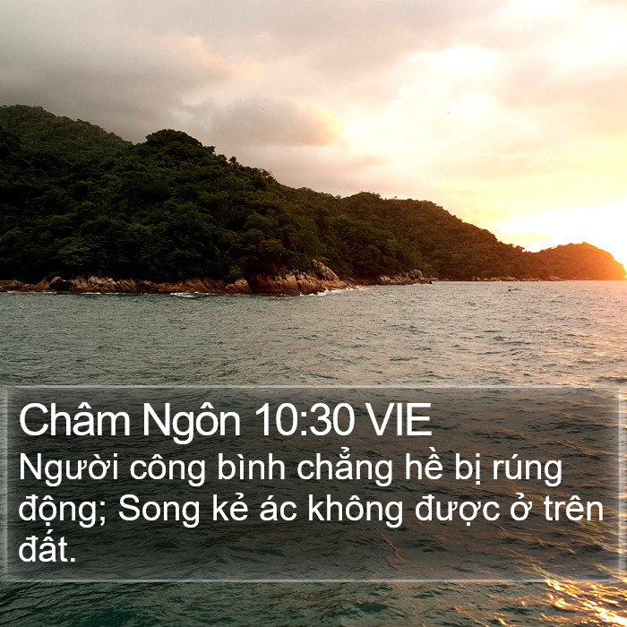 Châm Ngôn 10:30 VIE Bible Study
