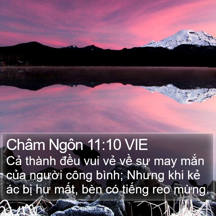 Châm Ngôn 11:10 VIE Bible Study