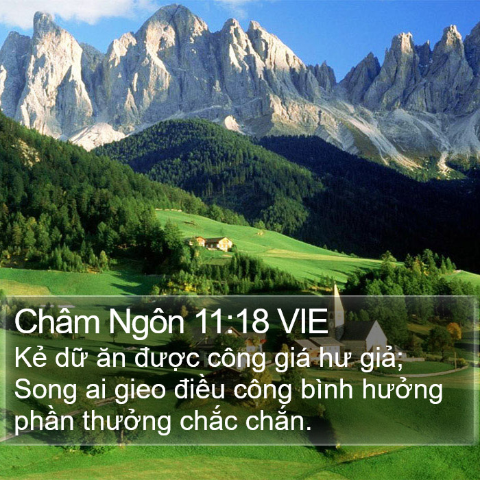 Châm Ngôn 11:18 VIE Bible Study