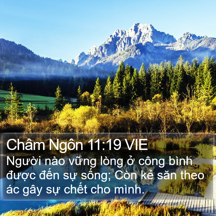 Châm Ngôn 11:19 VIE Bible Study